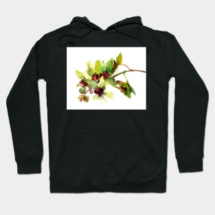 Green Orchid Flower Hoodie